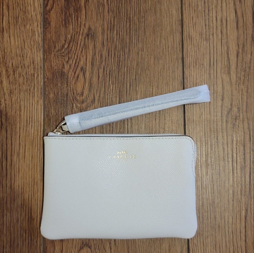 Coach White wristlet brand new